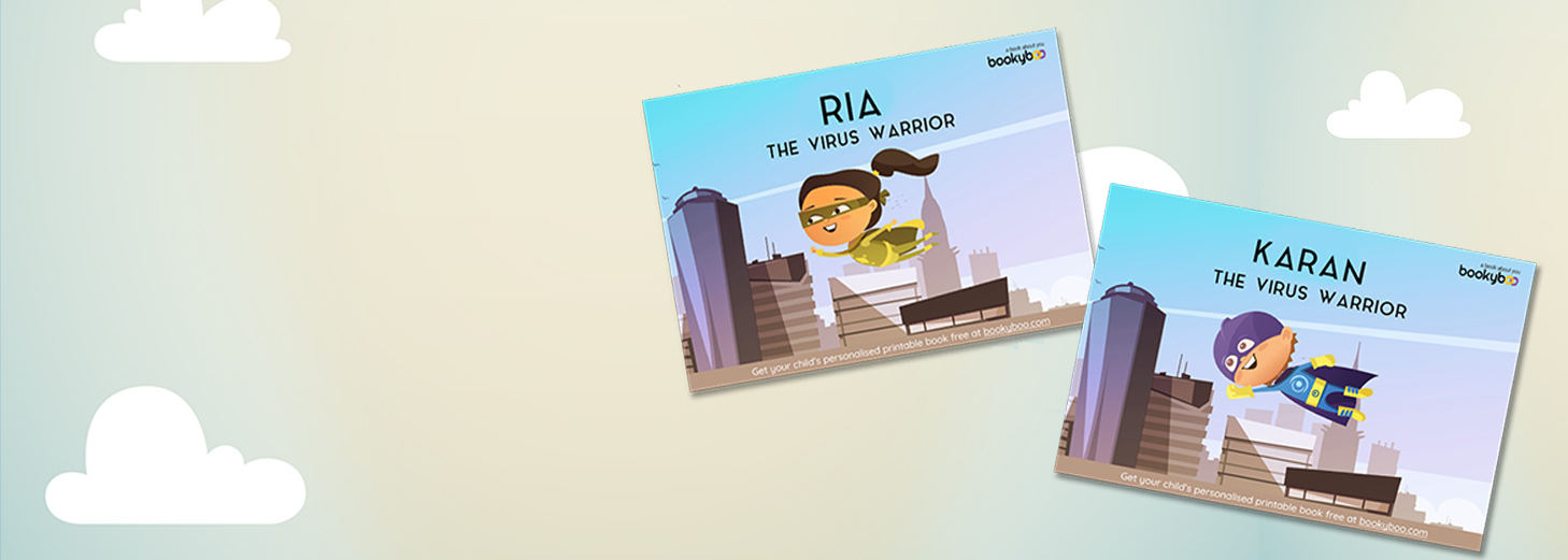 siblings reading their perosnliased book